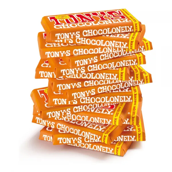 Tony’s Chocolonely Reep Melkchocolade Karamel & Zeezout (15x 180gr)