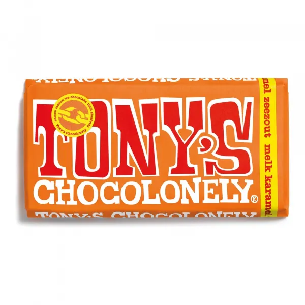 Tony’s Chocolonely Reep Melkchocolade Karamel & Zeezout (15x 180gr)