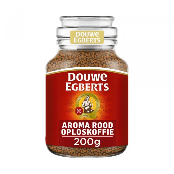 Douwe Egberts Moccona Oploskoffie Aroma Rood (6x200gr)