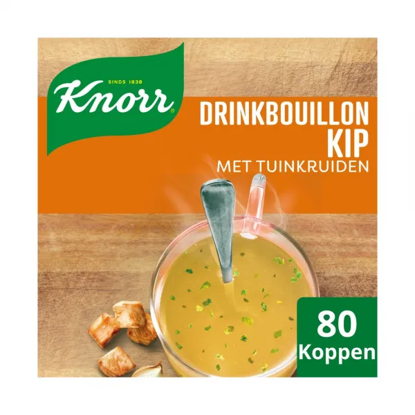 Knorr Drinkbouillon Kip Met Tuinkruiden (80 stuks)