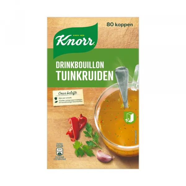 Knorr Drinkbouillon Tuinkruiden (80 stuks)