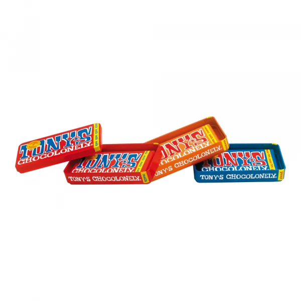 Tony’s Chocolonely stapelblik (8x 3 stuks)