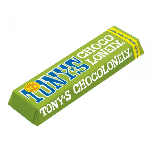 Tony’s Chocolonely Pure Chocolade Amandel Zeezout (35x 47gr)