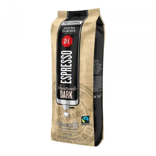 Douwe Egberts Espresso Bonen Fairtrade Dark (6x 1kg)