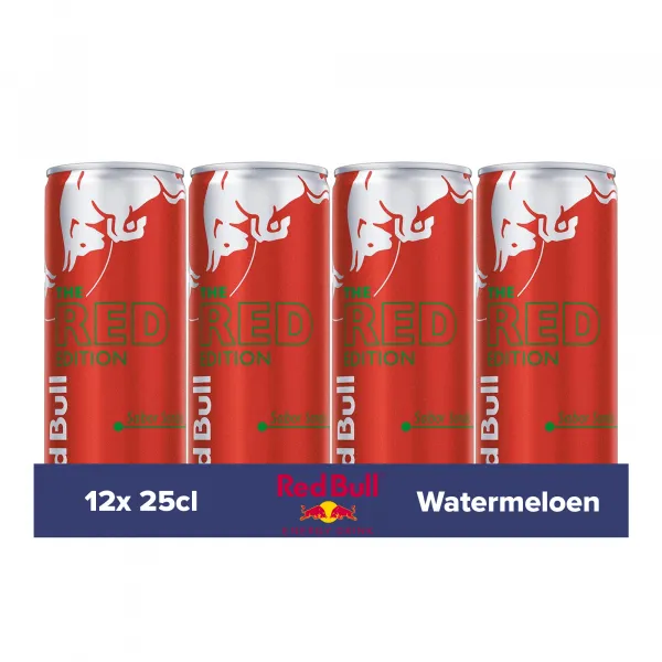 Red Bull The Red Edition Watermeloensmaak blik (12x 25cl)