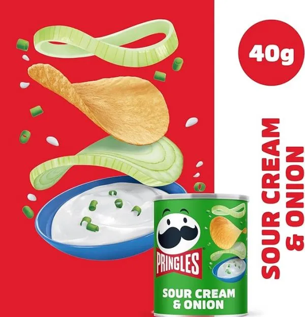 Pringles Sour Cream & Onion (12x 40gr)