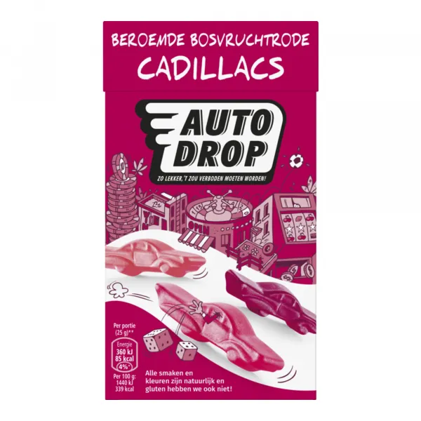 Autodrop Bosvrucht Rode Cadillacs (6x 280gr)