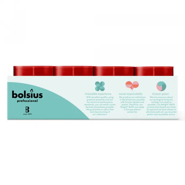 Bolsius Relight Refill Rood (20 stuks) - Afbeelding 4