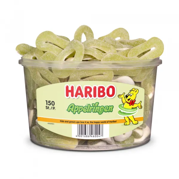 Haribo Appelringen (150 stuks)