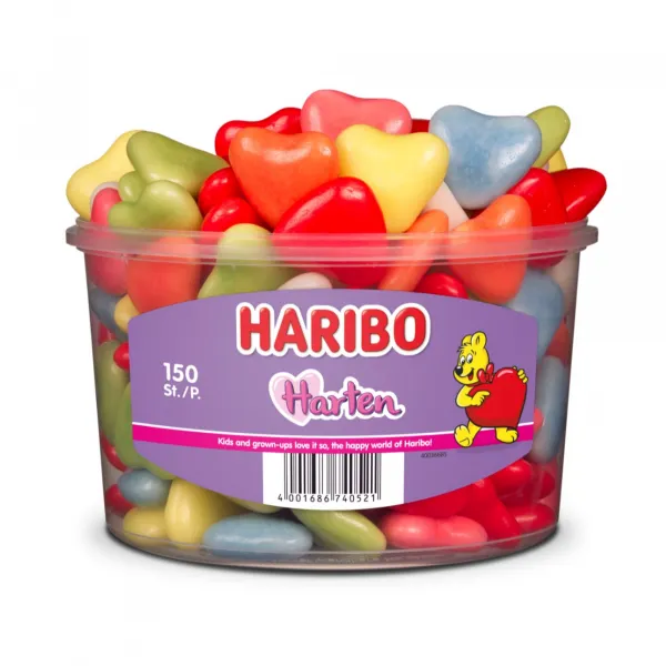 Haribo Schuim Harten (150 stuks)