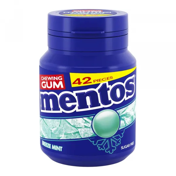 Mentos Gum Breezemint Bottle (6x 42 stuks)