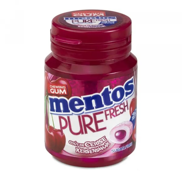 Mentos Gum Pure Fresh Kers Bottle (6x 30 stuks)