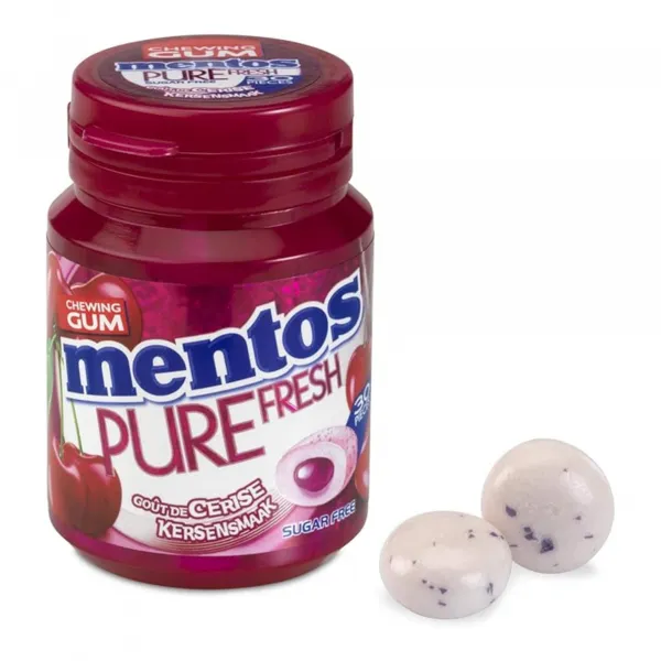 Mentos Gum Pure Fresh Kers Bottle (6x 30 stuks)