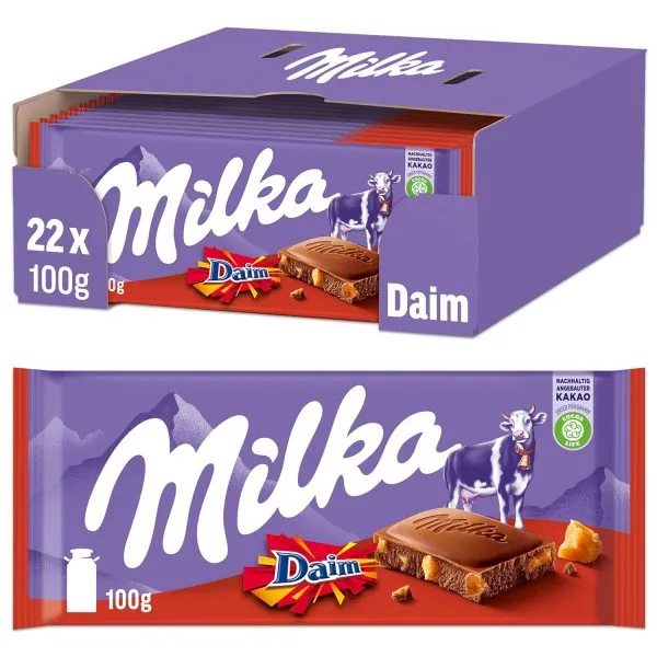 Milka Tablet Daim (22x 100gr)