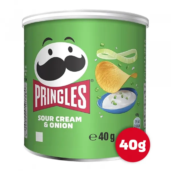 Pringles Sour Cream & Onion (12x 40gr)