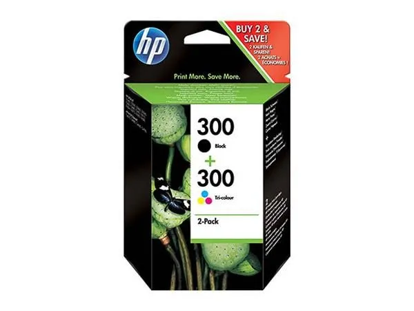 CN637EE HP DJD2560 INK (2) BLK+COL HP300 black + c