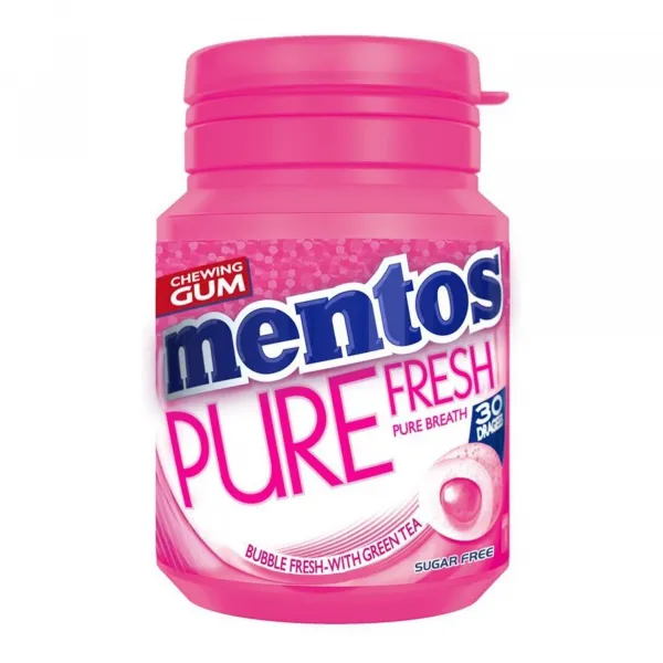 Mentos Gum Pure Fresh Bubblefresh pot (6x 30 stuks)