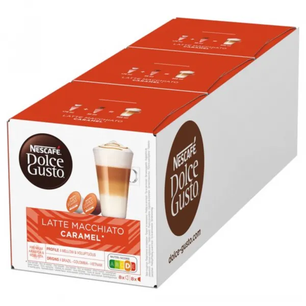 Nescafe Dolce Gusto Latte Macchiato Caramel (3x 16 cups)