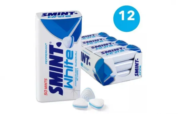 Smint White Peppermint Blikje (12x 35gr)