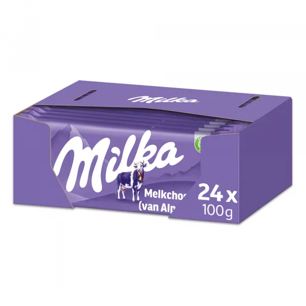 Milka Tablet Alpenmelk Chocolade (24x 100gr)