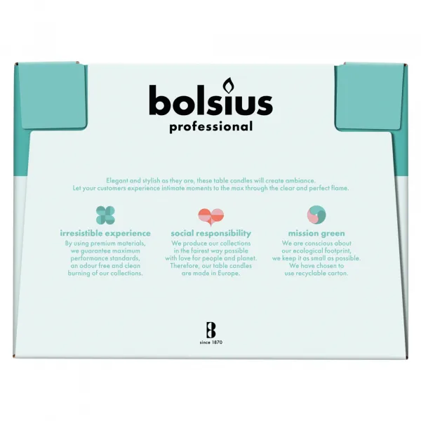 Bolsius Professional Torpedokaarsen Ivoor 240/22 mm 9h (136 stuks)