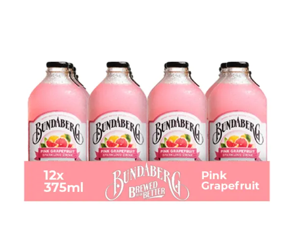 Bundaberg pink grapefruit flesje (12x 375ml)