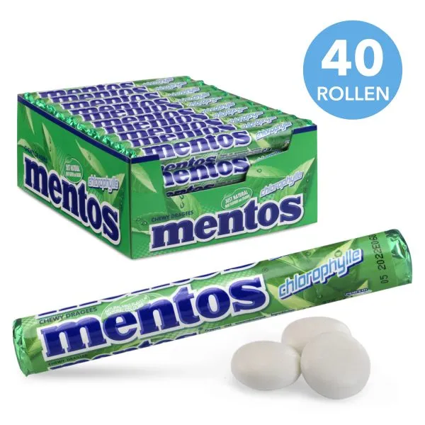 Mentos chlorophylle rol (40x 37,5gr)