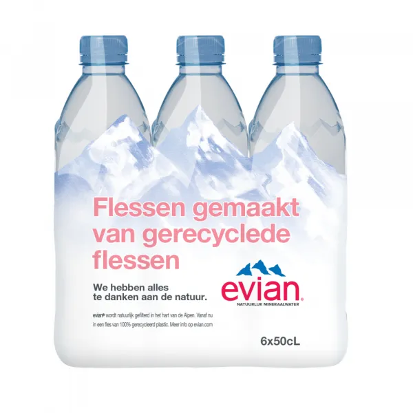 Evian mineraalwater pet (24x 50cl)