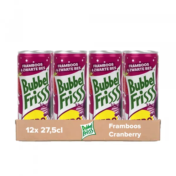 DubbelFrisss Zero Framboos Zwarte Bes (12x 25cl)