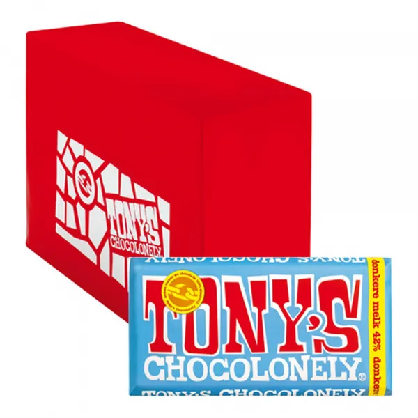 Tony’s Chocolonely Reep Donkere Melk 42% (15x 180gr)