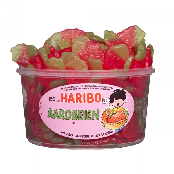 Haribo Aardbeien (150 stuks)