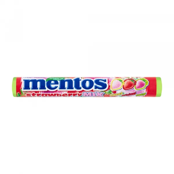 Mentos Strawberry Mix Rol (40 stuks)