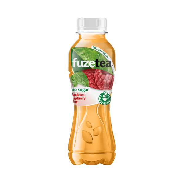 Fuze tea black tea raspberry mint no sugar pet 40 cl - Groothandel ...