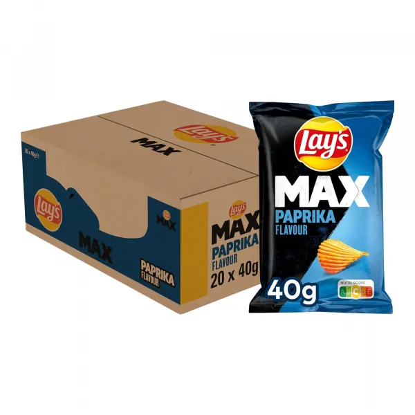 Lay’s MAX Smoky Paprika (22x185gr)