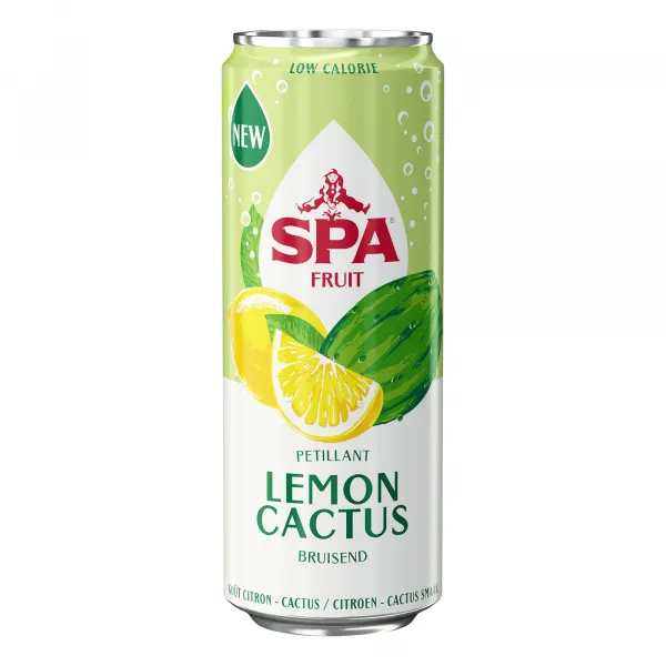 Spa Fruit Sparkling Lemon Cactus Blik (24x 25cl)