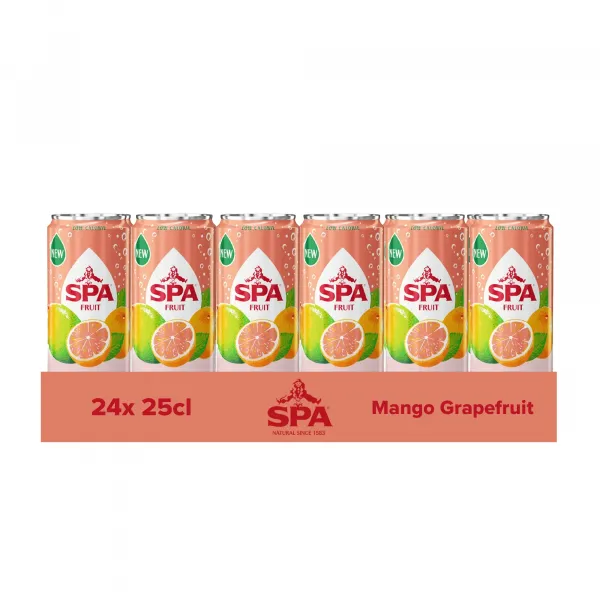 Spa Fruit Sparkling Mango Grapefruit Blik (24x 25cl)