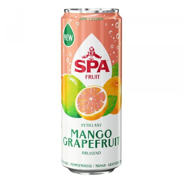 Spa Fruit Sparkling Mango Grapefruit Blik (24x 25cl)