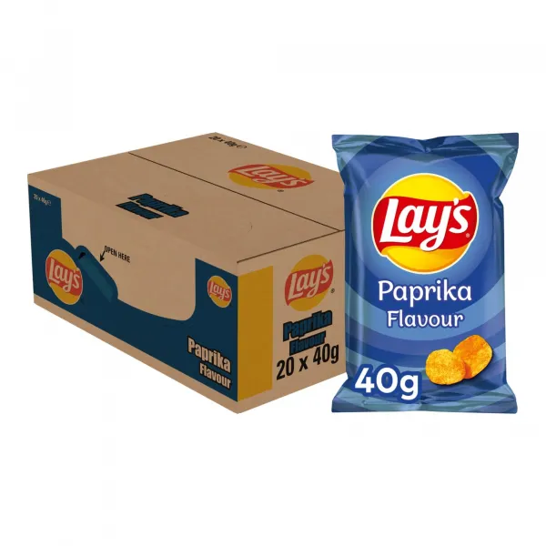 Lay’s Paprika Kleine Zakjes Chips (20x 40gr)