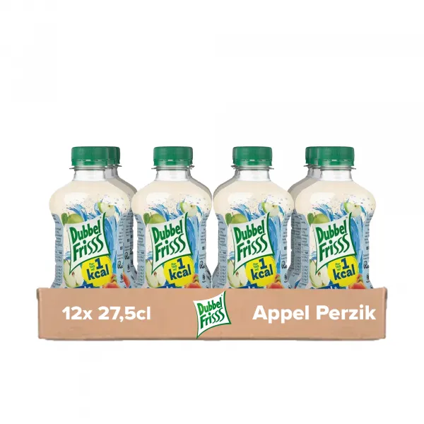 Dubbelfrisss Appel Perzik Pet (12x 27.5cl)