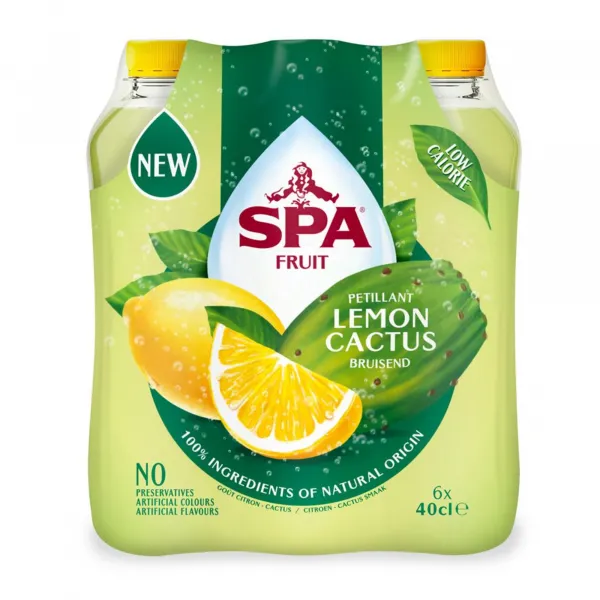 Spa Fruit Sparkling Lemon Cactus PET (6x 400ml)