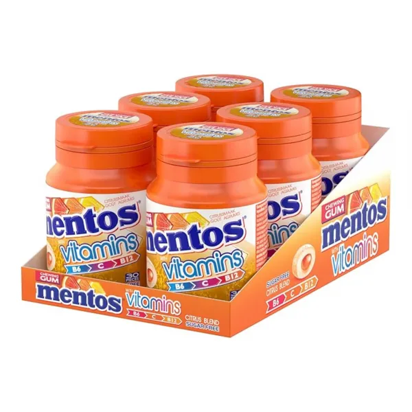 Mentos Gum Vitamins 60 gr (6x 30 stuks)