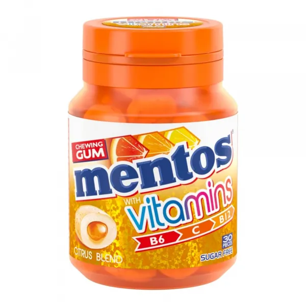 Mentos Gum Vitamins 60 gr (6x 30 stuks)