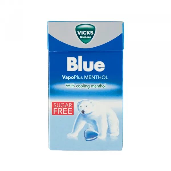 Vicks Blue Menthol Suikervrij Minibox (20x 40gr)