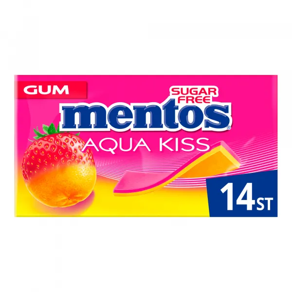 Mentos Aqua Kiss Strawberry Mandarin (20 stuks)