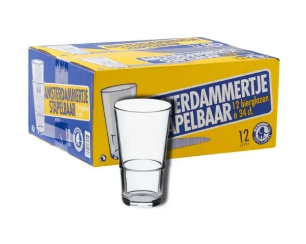 Bierglas stapelbaar Amsterdammer (12x 34cl)