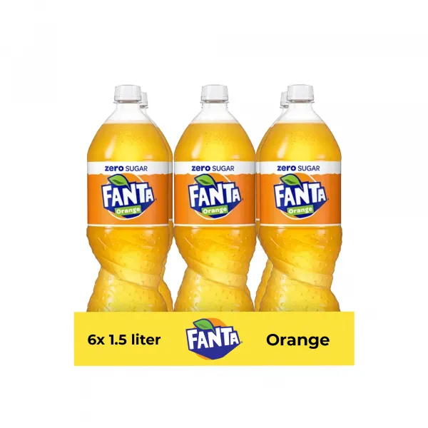 Fanta Zero Orange Pet (6x 1.5 liter)