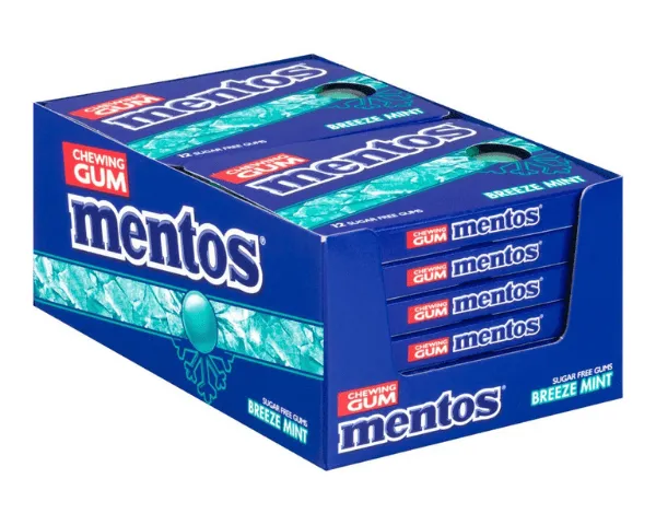 Mentos Gum Breeze Réglise Menthe (Lot économique de 3 paquets) 