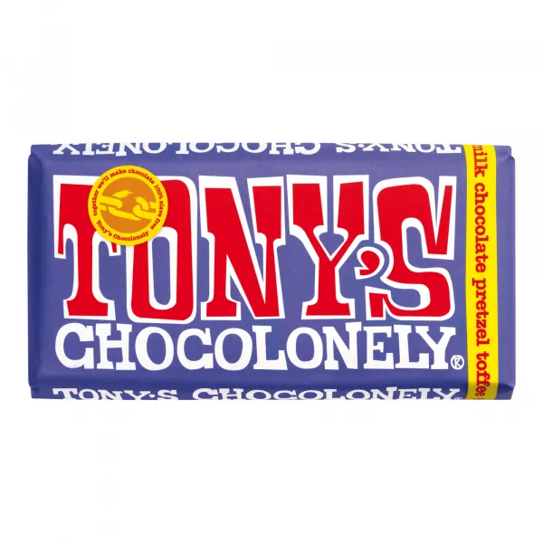 Tony’s Chocolonely Reep Donkere Melk Pretzel Toffee (15x 180gr)