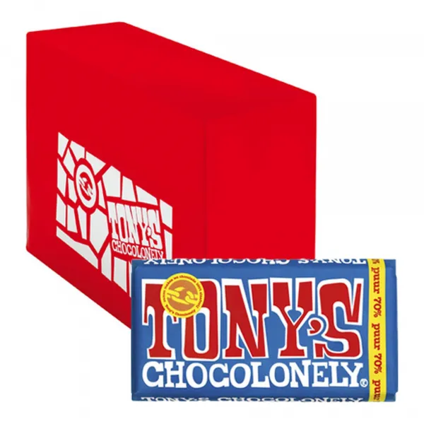 Tony’s Chocolonely Reep Pure Chocolade 70% (15x 180gr)