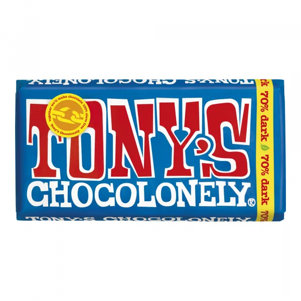 Tony’s Chocolonely Reep Pure Chocolade 70% (15x 180gr)